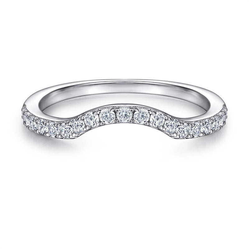 925 Sterling Silver Vintage Ring Set – Classic Two-Piece Wedding Band Collection