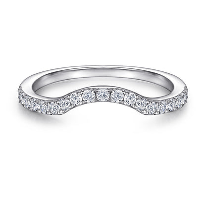 925 Sterling Silver Vintage Ring Set – Classic Two-Piece Wedding Band Collection