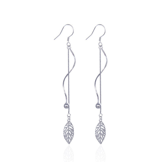 925 Sterling Silver Vintage Ruyi Hoop Earrings - 2.3g Retro Chinese Style Earrings for Women