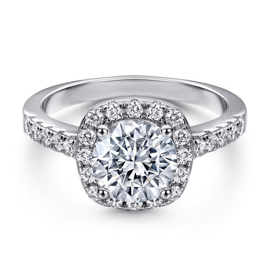 925 Sterling Silver Wedding Band Collection – Elegant Zircon Eternity Rings