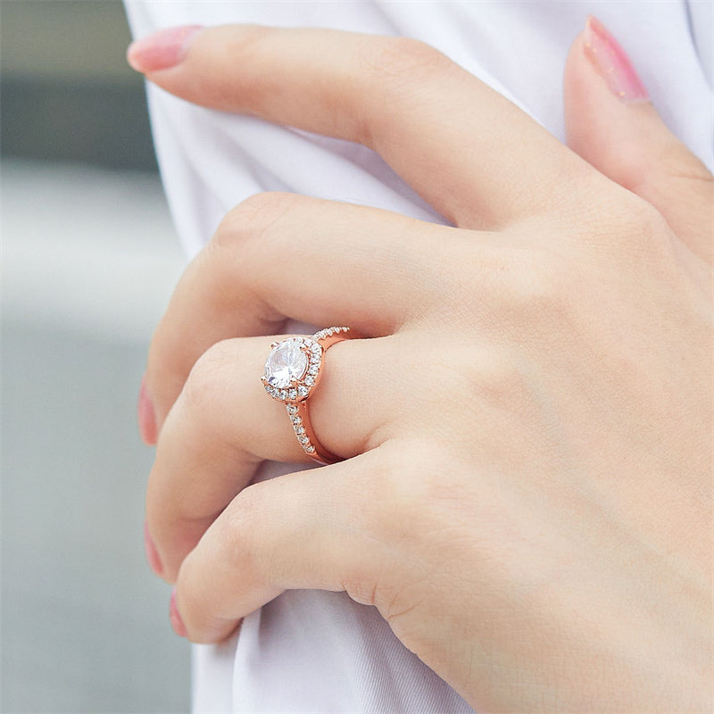 925 Sterling Silver Wedding Band Collection – Elegant Zircon Eternity Rings