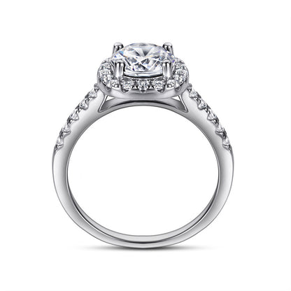 925 Sterling Silver Wedding Ring Set – Elegant Zircon Stackable Band Collection