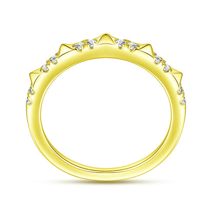 925 Sterling Silver Zirconia Ring - Classic Tarnish-Resistant Band in Rose Gold & More