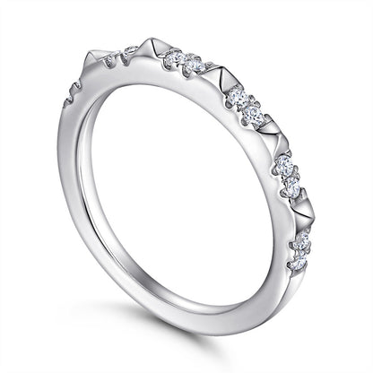 925 Sterling Silver Zirconia Ring - Classic Tarnish-Resistant Band in Rose Gold & More
