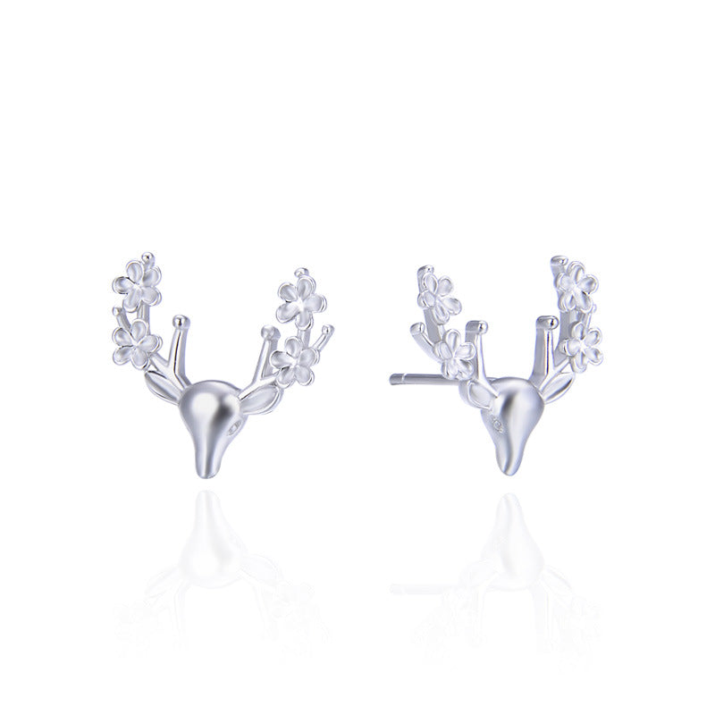 925 Sterling Silver Zodiac Animal Stud Earrings - Korean Style Cute Animal Earrings with Plastic Backs