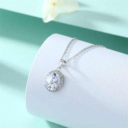 925 Sterling Silver Zodiac Birthstone Necklace - Modern Round Pendant