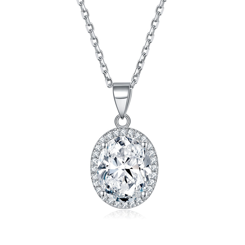 925 Sterling Silver Zodiac Birthstone Necklace - Modern Round Pendant