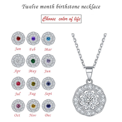 925 Sterling Silver Peridot Zircon Necklace - Modern Botanical Jewelry