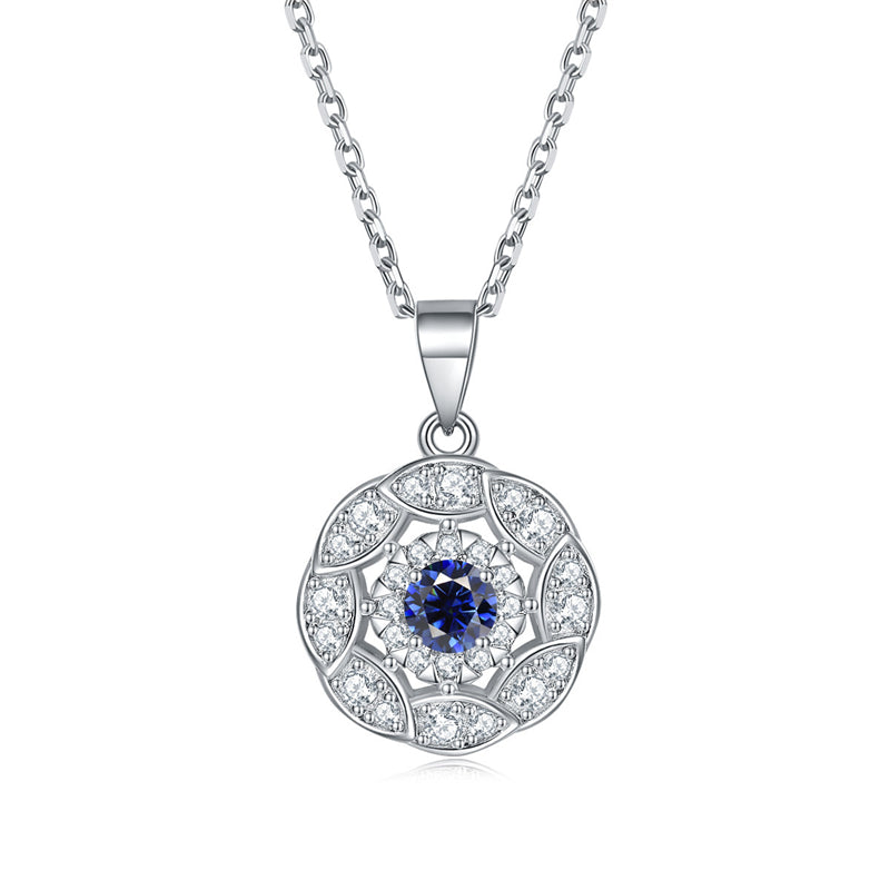 925 Sterling Silver Peridot Zircon Necklace - Modern Botanical Jewelry