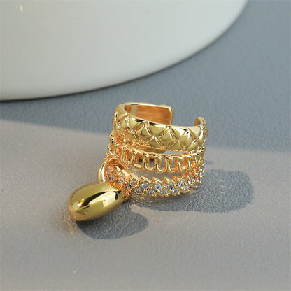 Adjustable Geometric Gold Plated Ear Cuffs - Versatile No-Piercing Hoop Earrings for Women