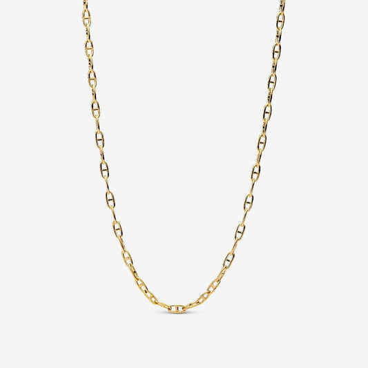14K Gold Plated Anchor Chain Necklace