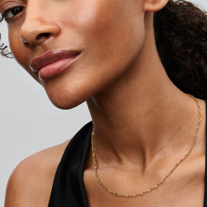 14K Gold Plated Anchor Chain Necklace