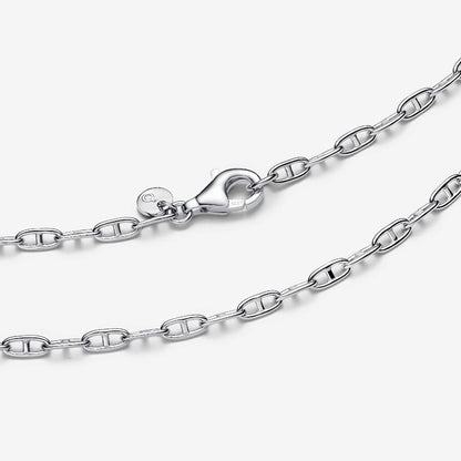 Sterling Silver Anchor Chain Necklace – Nautical Jewelry