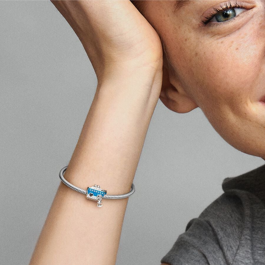 Anchored Cruise Ship Charm