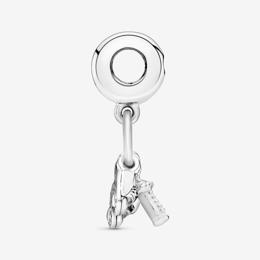 Baby Bottle and Shoes Dangle Charm