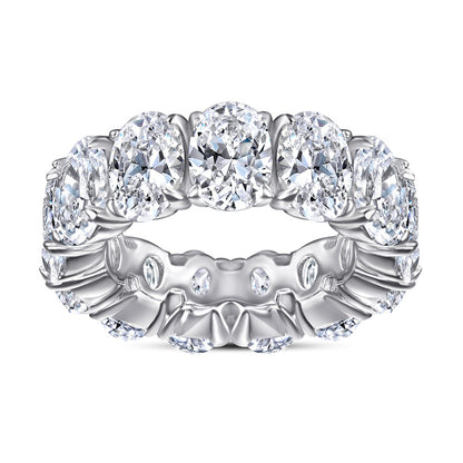 Bestselling S925 Sterling Silver Zirconia Ring for Women - Elegant Wedding Jewelry in White Gold Tone