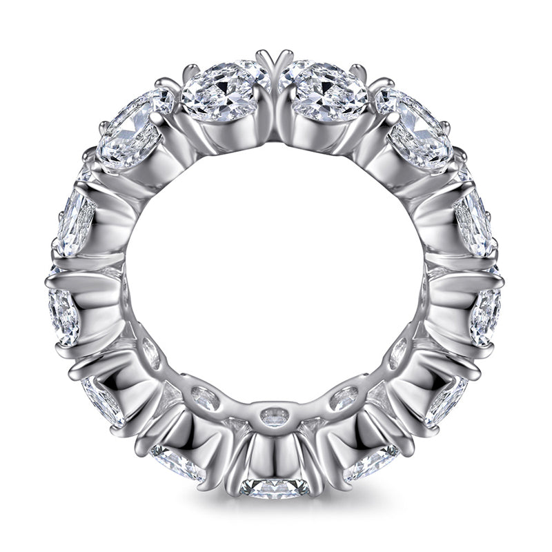 Bestselling S925 Sterling Silver Zirconia Ring for Women - Elegant Wedding Jewelry in White Gold Tone