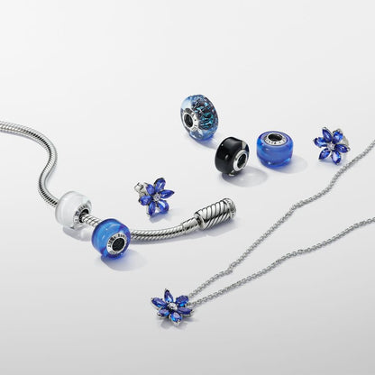 Blue Mini Murano Glass Charm
