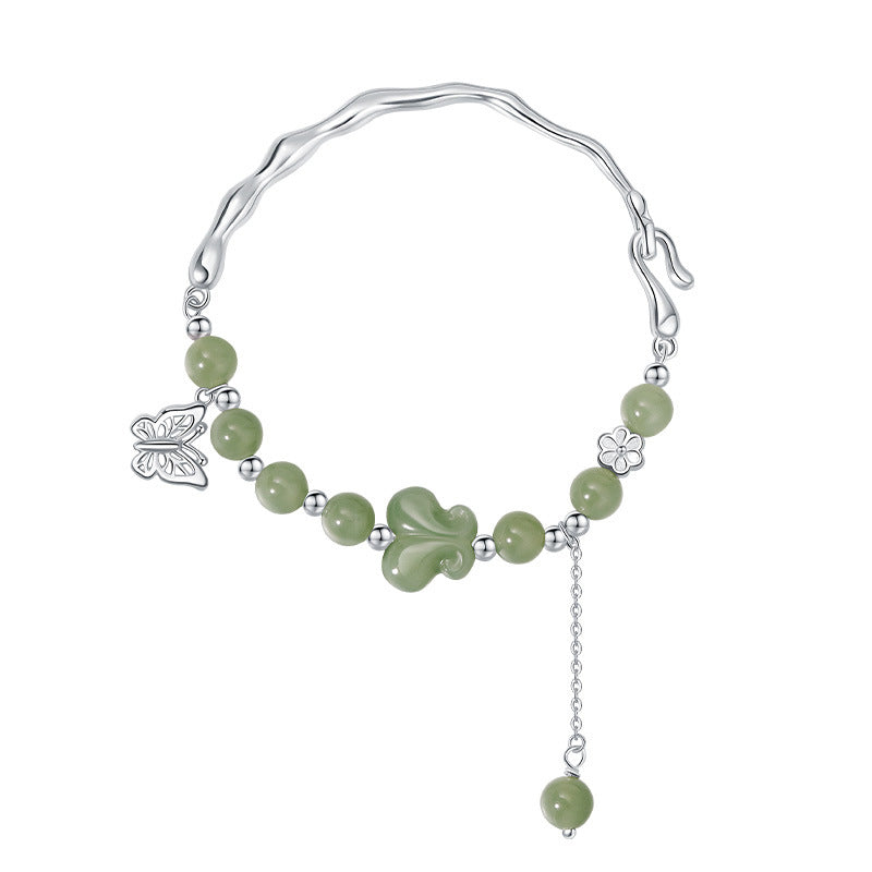 Bow Butterfly Bracelet 925 Silver Dainty Feminine Jewelry