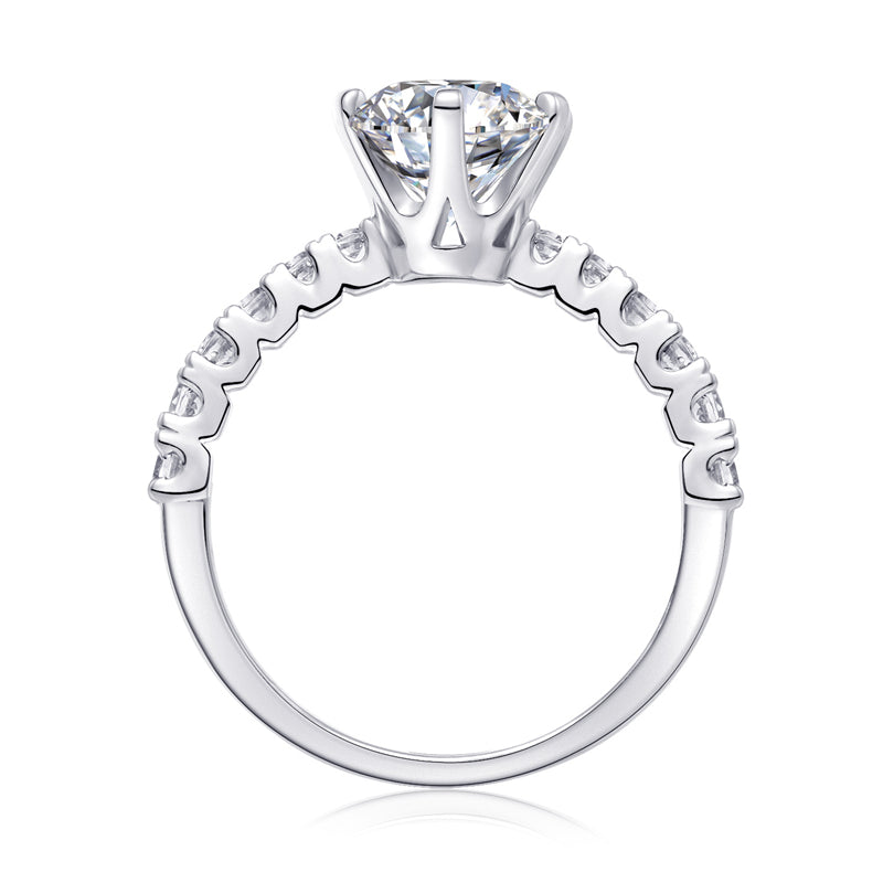 Chic Geometric Moissanite Band for Everyday Elegance