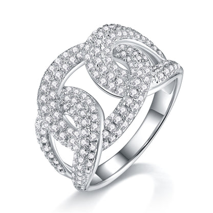 Chic Geometric Moissanite Band for Everyday Elegance