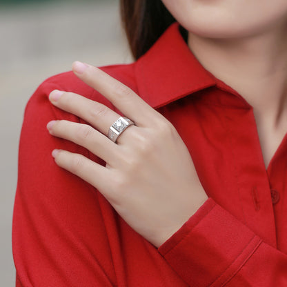 Chic Square Band with Sparkling Stone