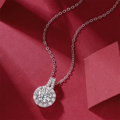 Classic Layered Moissanite Pendant Necklace