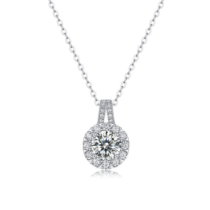 Classic Layered Moissanite Pendant Necklace