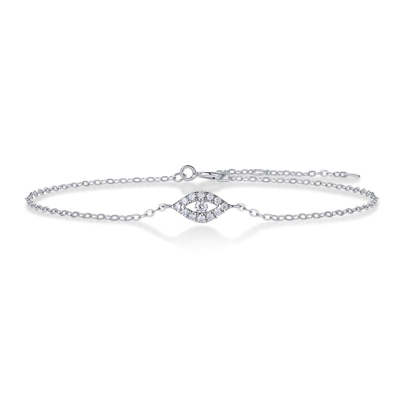 Classic Women's Moissanite Bracelet with Circular Patterns