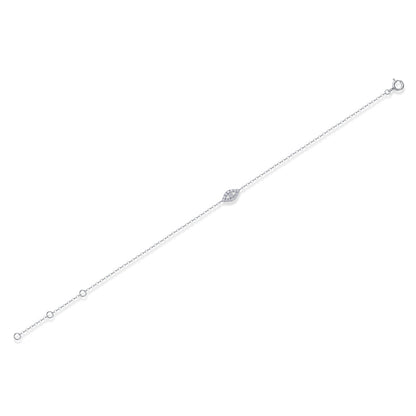 Classic Women's Moissanite Bracelet with Circular Patterns