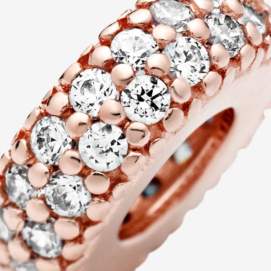 Clear Sparkle Spacer Charm