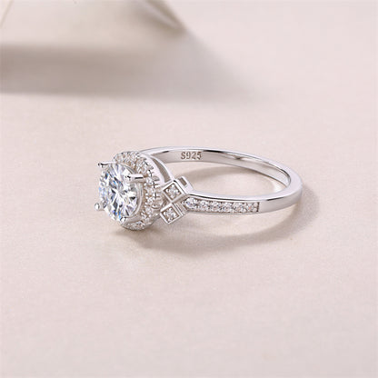 Contemporary 1 Carat Moissanite Ring for Women