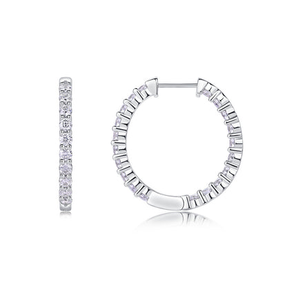 Contemporary Geometric Moissanite Earrings for Women