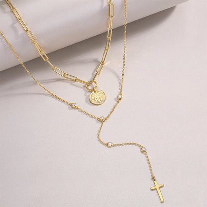Contemporary Women's Necklace with Geometric Moissanite Design