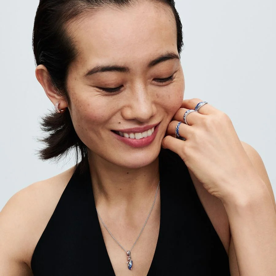 Cubic Zirconia Cloud Feather Ring