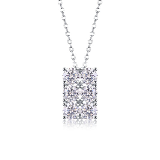Delicate Cross Chain Necklace Featuring Rectangular Design