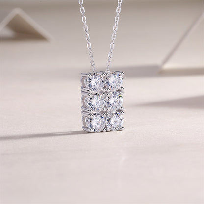 Delicate Cross Chain Necklace Featuring Rectangular Design