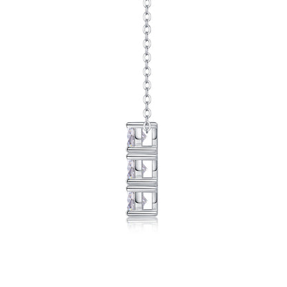 Delicate Cross Chain Necklace Featuring Rectangular Design