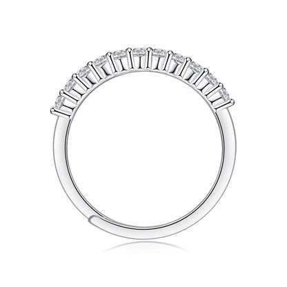 Delicate Geometric Ring with Moissanite