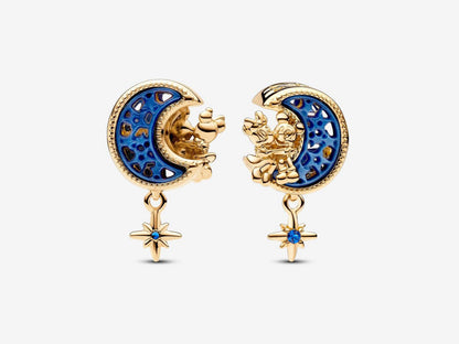 Disney Mickey Mouse & Minnie Mouse Crescent Moon Charm