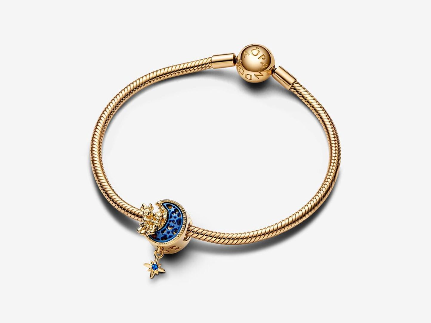 Disney Mickey Mouse & Minnie Mouse Crescent Moon Charm