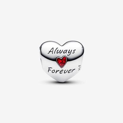 Disney Mickey Mouse & Minnie Mouse Heart Charm