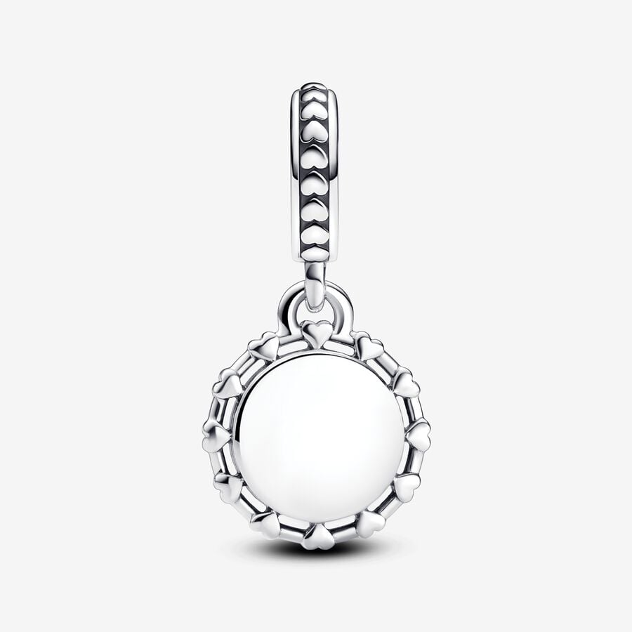 Firefighter Dangle Charm Red Badge Design