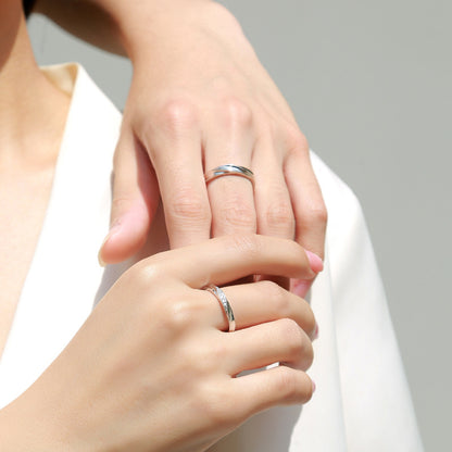 Edgy Adjustable Band Set for Couples