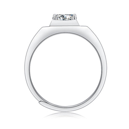 Elegant Adjustable Silver Band for Men