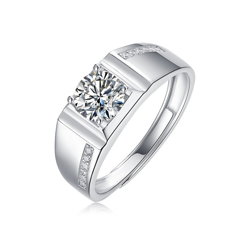 Elegant Adjustable Silver Band for Men