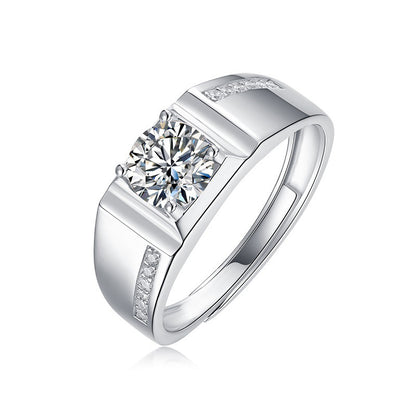 Elegant Adjustable Silver Band for Men