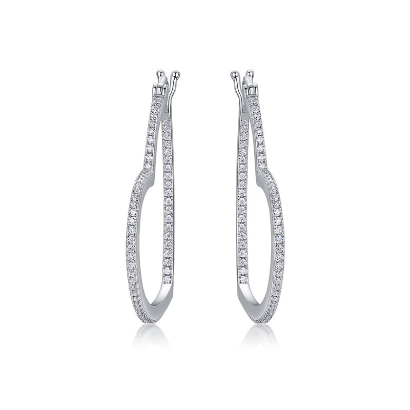 Elegant Heart Moissanite Earrings for Office Wear