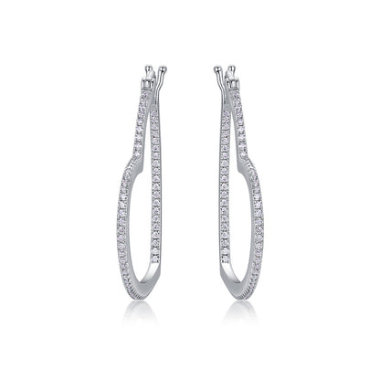 Elegant Heart Moissanite Earrings for Office Wear