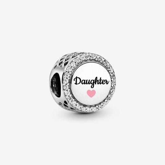Engravable Daughter Sterling Silver Charm